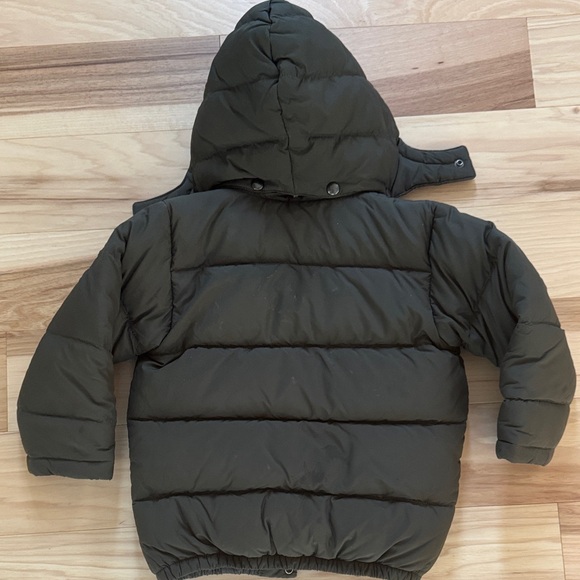 Polo by Ralph Lauren Dark Green Hooded Puffer Jacket, size 4T - Picture 3 of 3